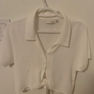 Wilfred Free (Aritzia) White Knot Top